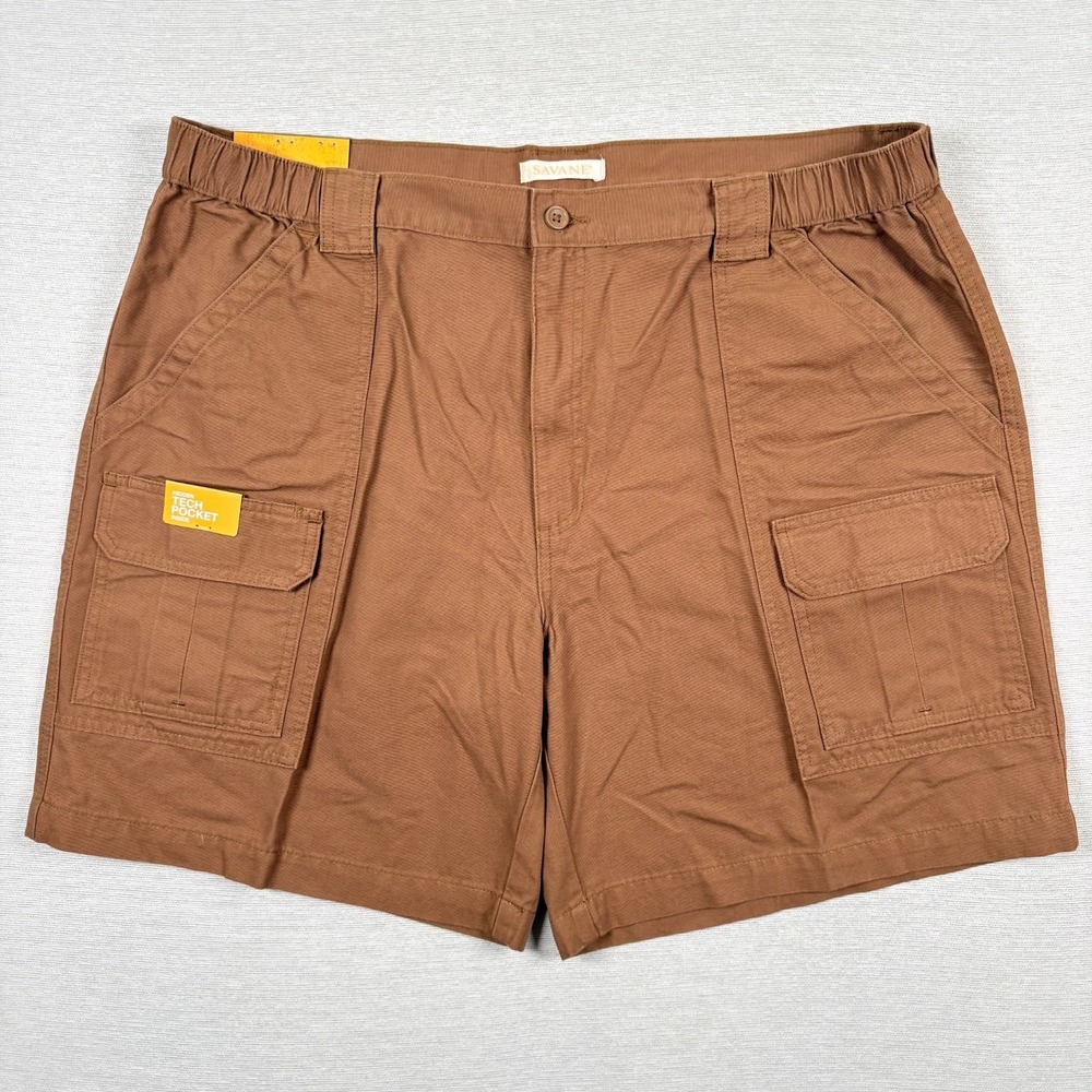 Savane Hiking Cargo Shorts Mens Size 40 Toffee Cotton NEW